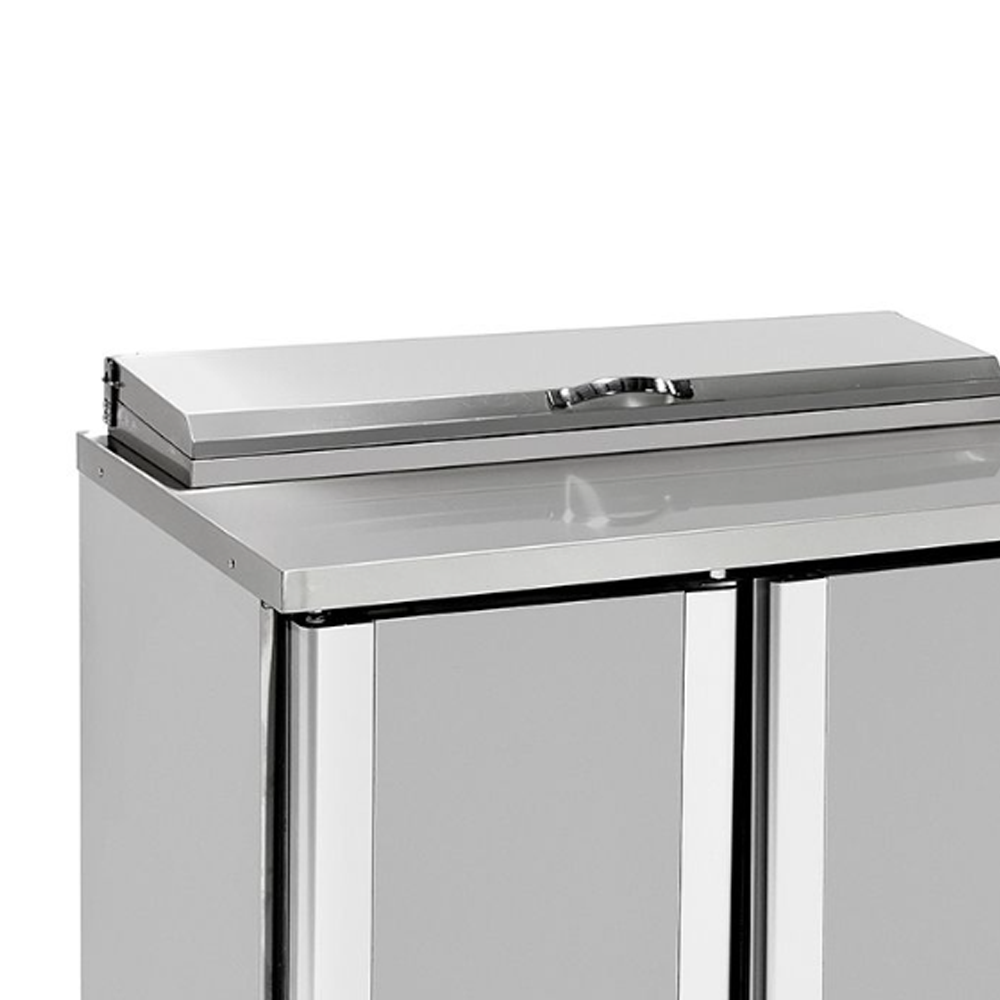 Masa preparare pizza, profesionala, inox, 6 cuve, 300 lt, 150*70*85/135 cm - 1