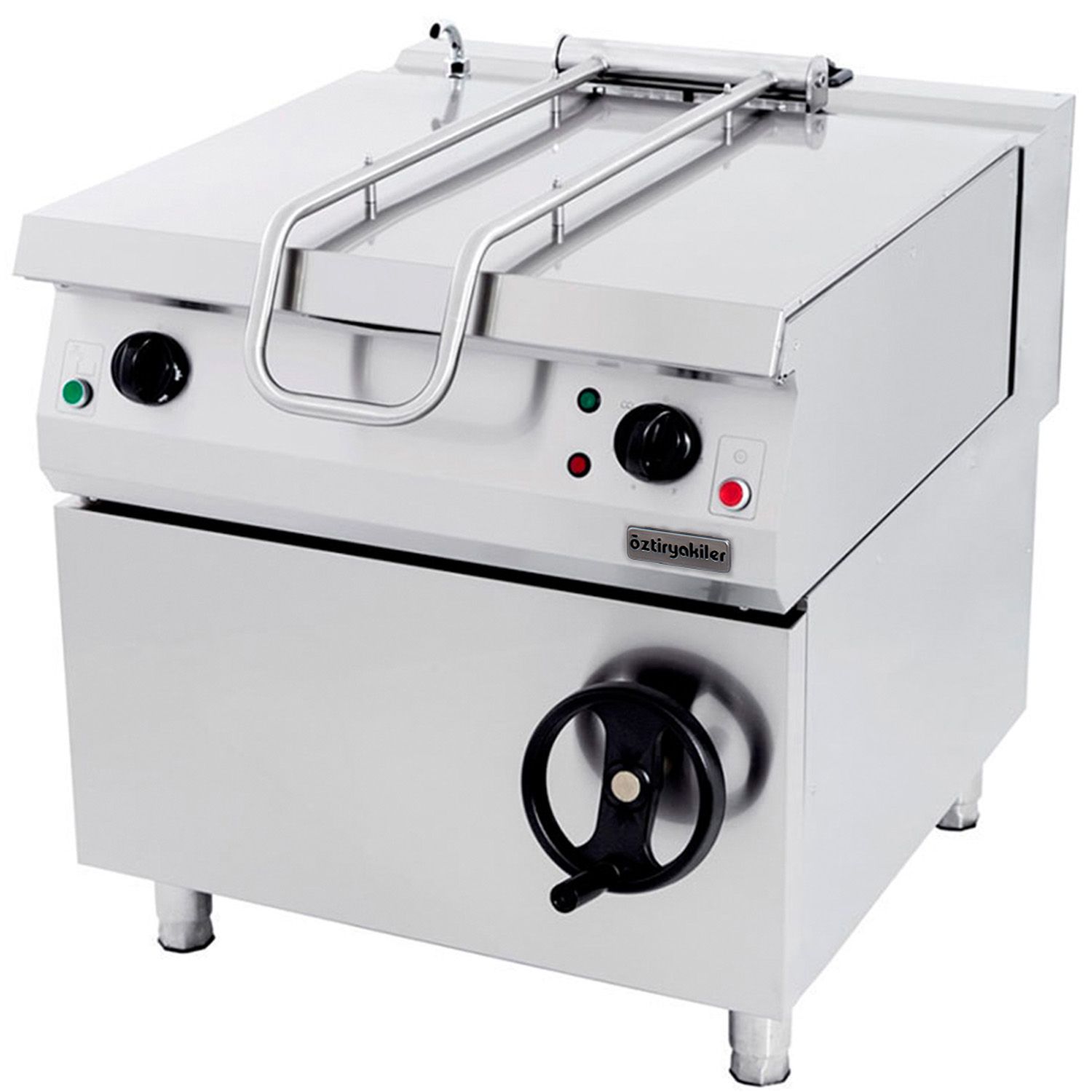 Tigaie basculanta pe gaz OZTI, inox, 100 lt, 100*90*85 cm - 0