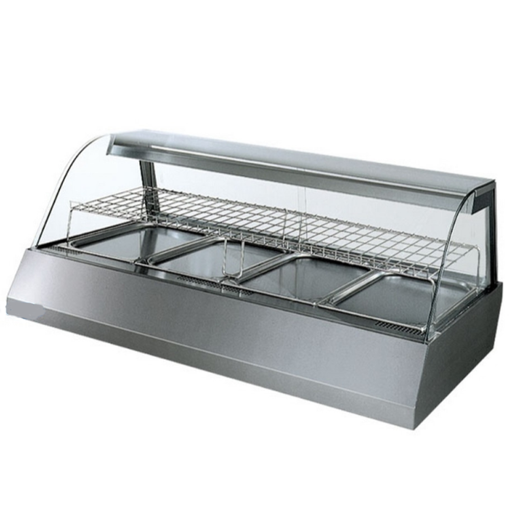 Vitrina calda, inox, 4 cuve GN, 141*75.5*58.5 cm - 0