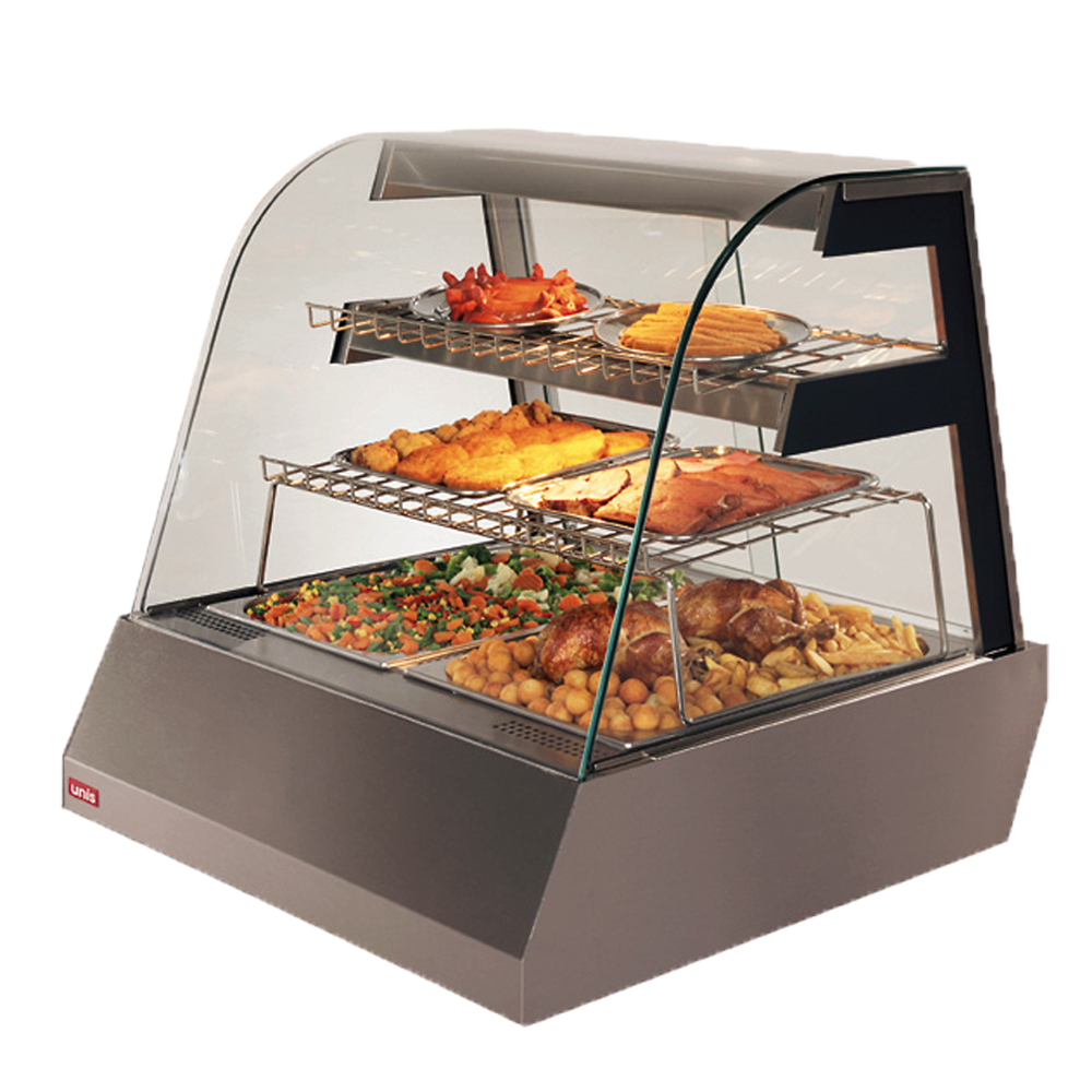 Vitrina calda inalta 2 cuve GN - 1