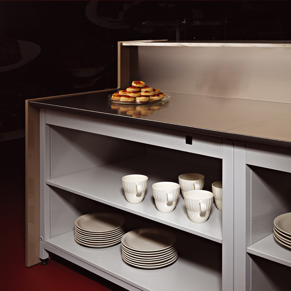 Vitrina neutra Jordao pentru patiserie - coltar interior 45 grade Simply - 5