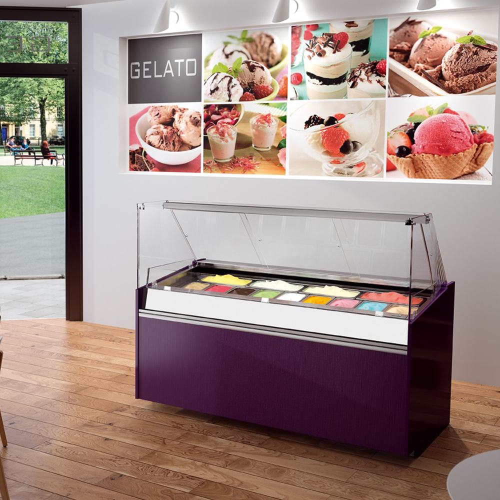 Vitrina neutra Jordao pentru patiserie - coltar interior 45 grade Simply - 9