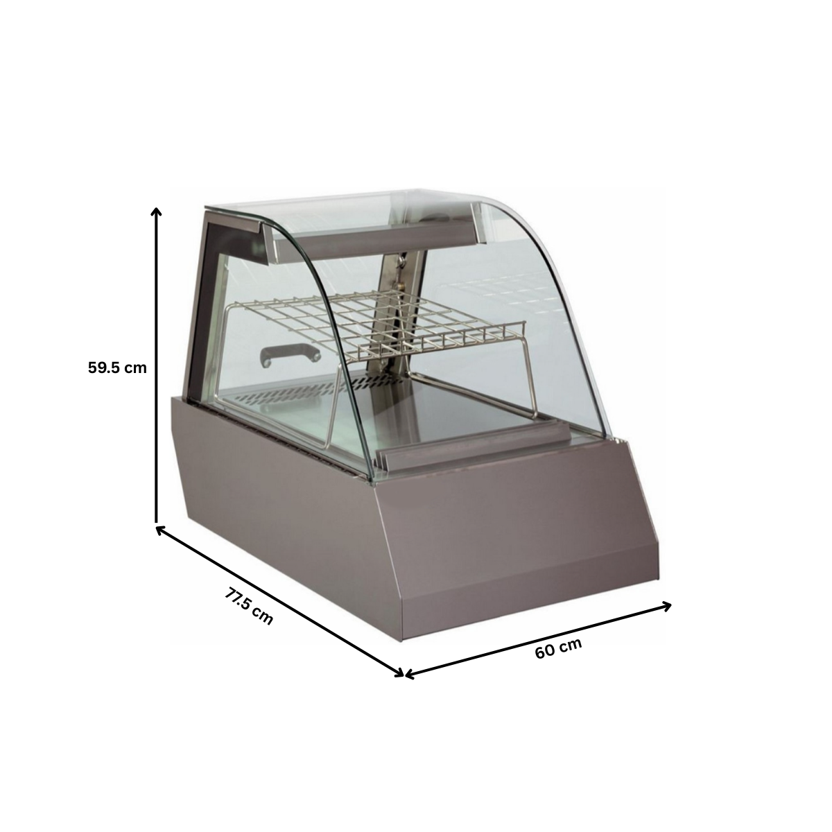 Vitrina rece 60 cm 1 cuva GN - 2