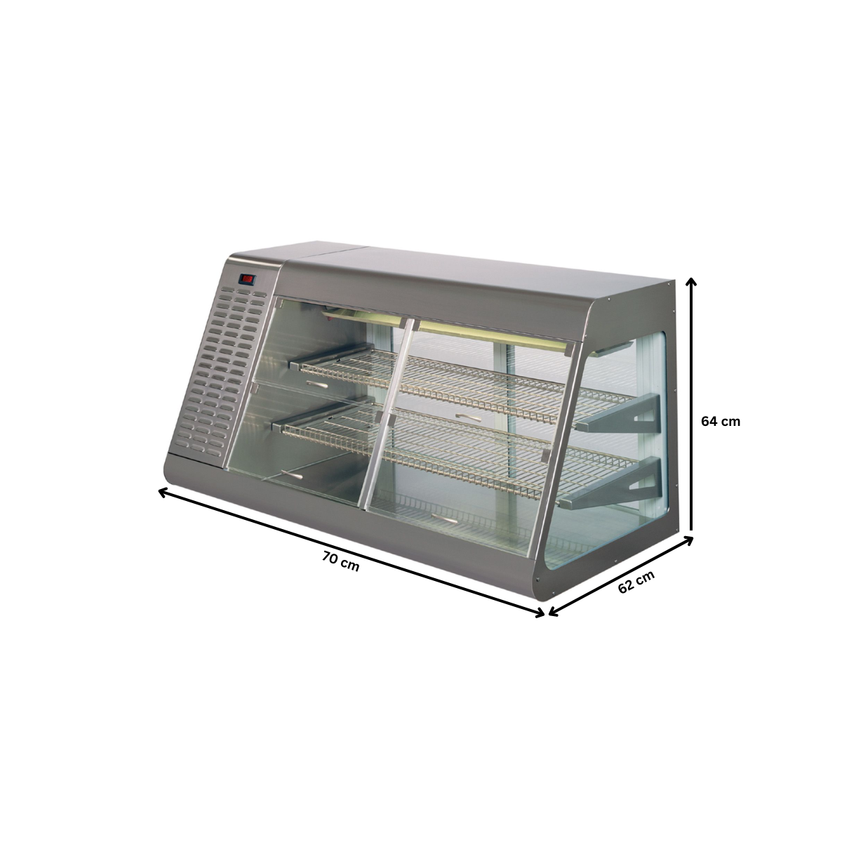 Vitrina rece statica BIG HORN 70 cm, grup motor extern - 3