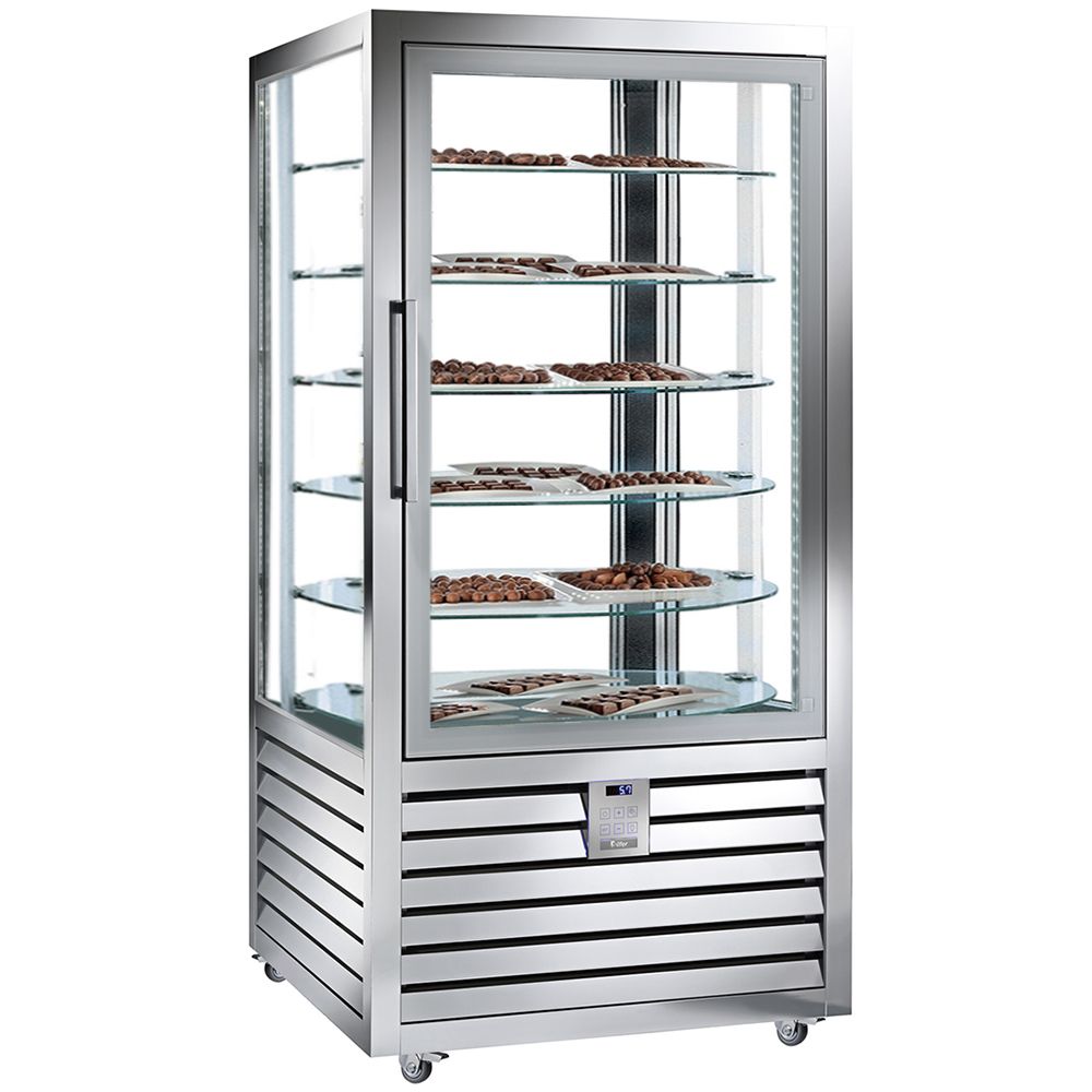 Vitrina frigorifica verticala, pentru cofetarie, profesionala, 427 lt, 72*62*186 cm - 0