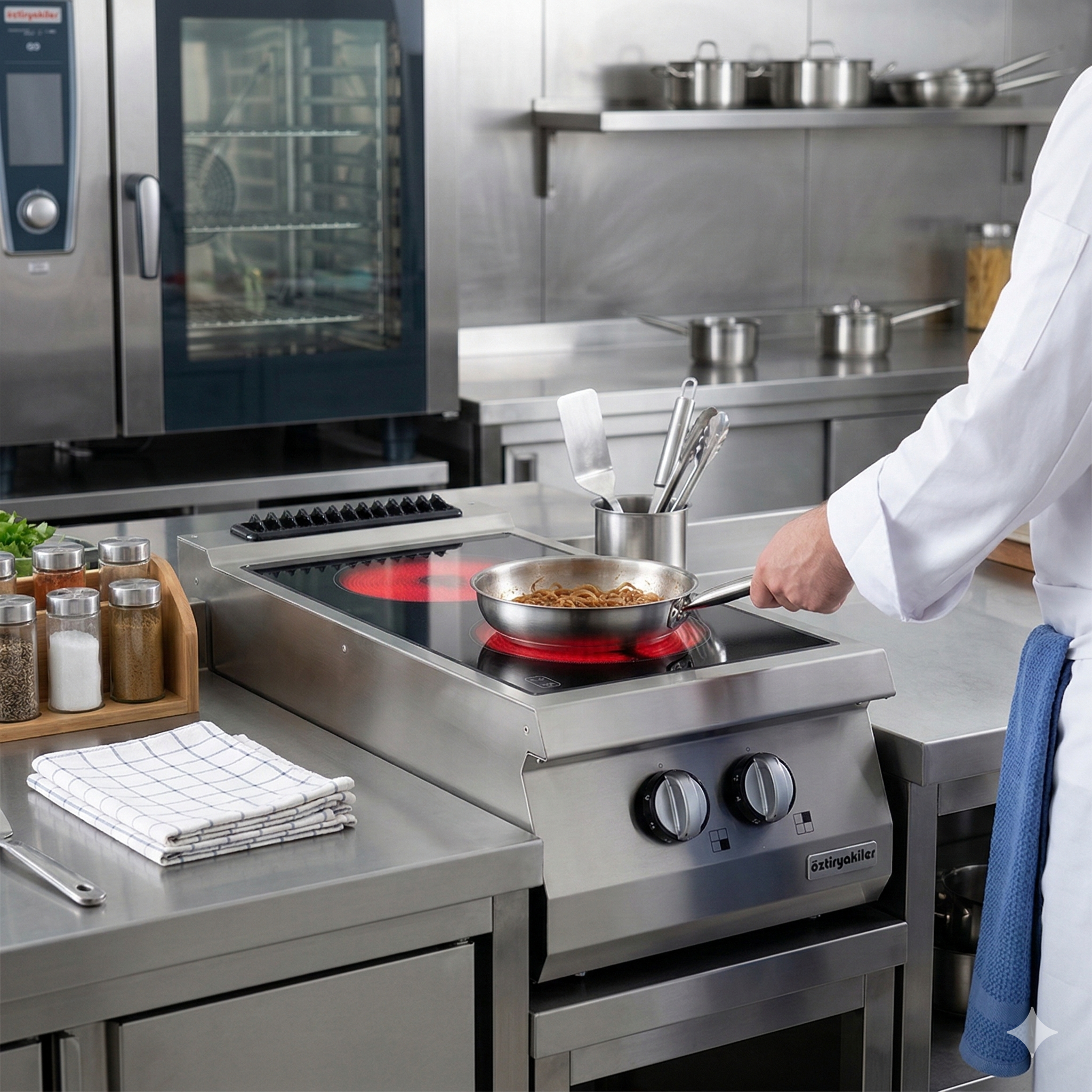 Masina de gatit electrica OZTI, inox, cu infrarosii, 40*70*28 cm - 3