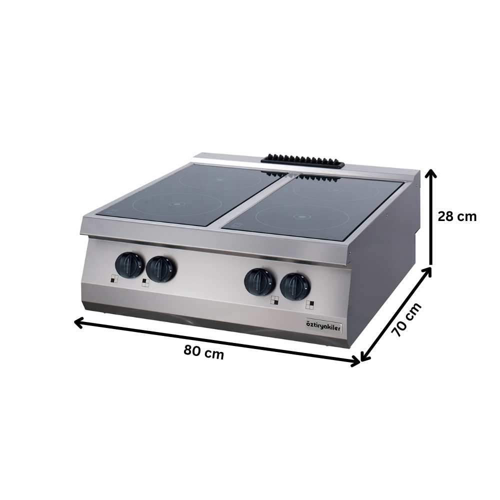 Masina de gatit electrica OZTI, inox, cu infrarosii, 80*70*28 cm - 3