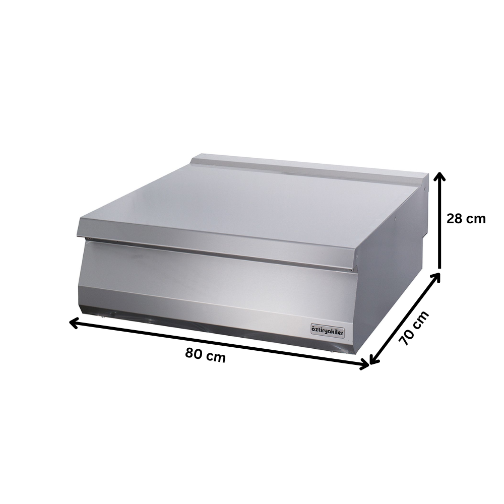 Masa de lucru neutra dubla, OZTI, inox, 80*70*28 cm - 1