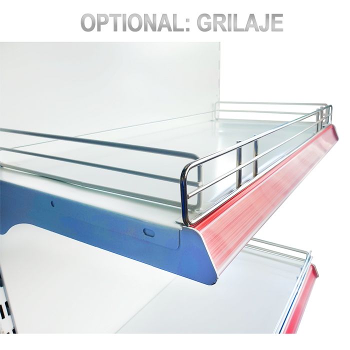 Raft metalic de perete 70*220 baza 50 cm si 4 polite de 40 cm - 4