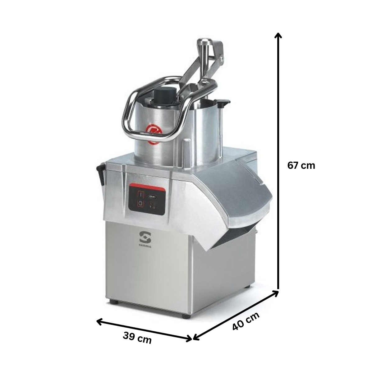 Masina profesionala de taiat si razuit legume, fructe, branzeturi, SAMMIC, inox, 200-650 kg/h, 39*40*67 cm - 6