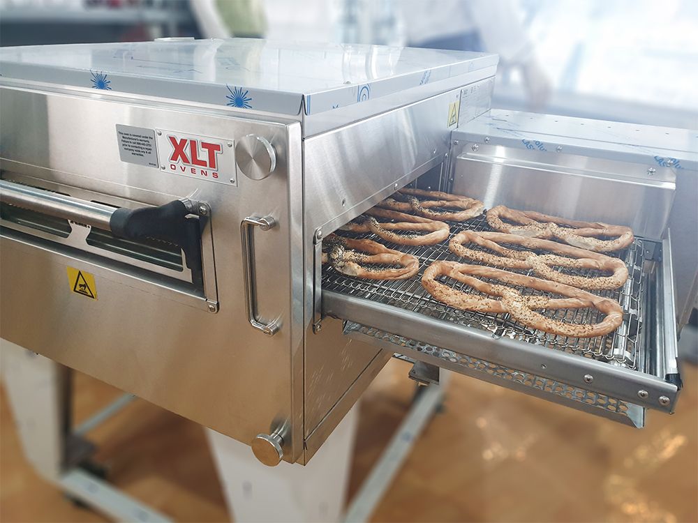 Cuptor cu banda XLT 3240, profesional, pentru covrigi si pizza, electric, inox, 198*158*108 cm - 3