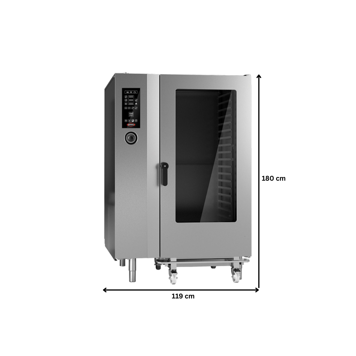 Cuptor profesional electric gastro, cu convectie si abur, panou de control mecanic, 40 cuve - 2