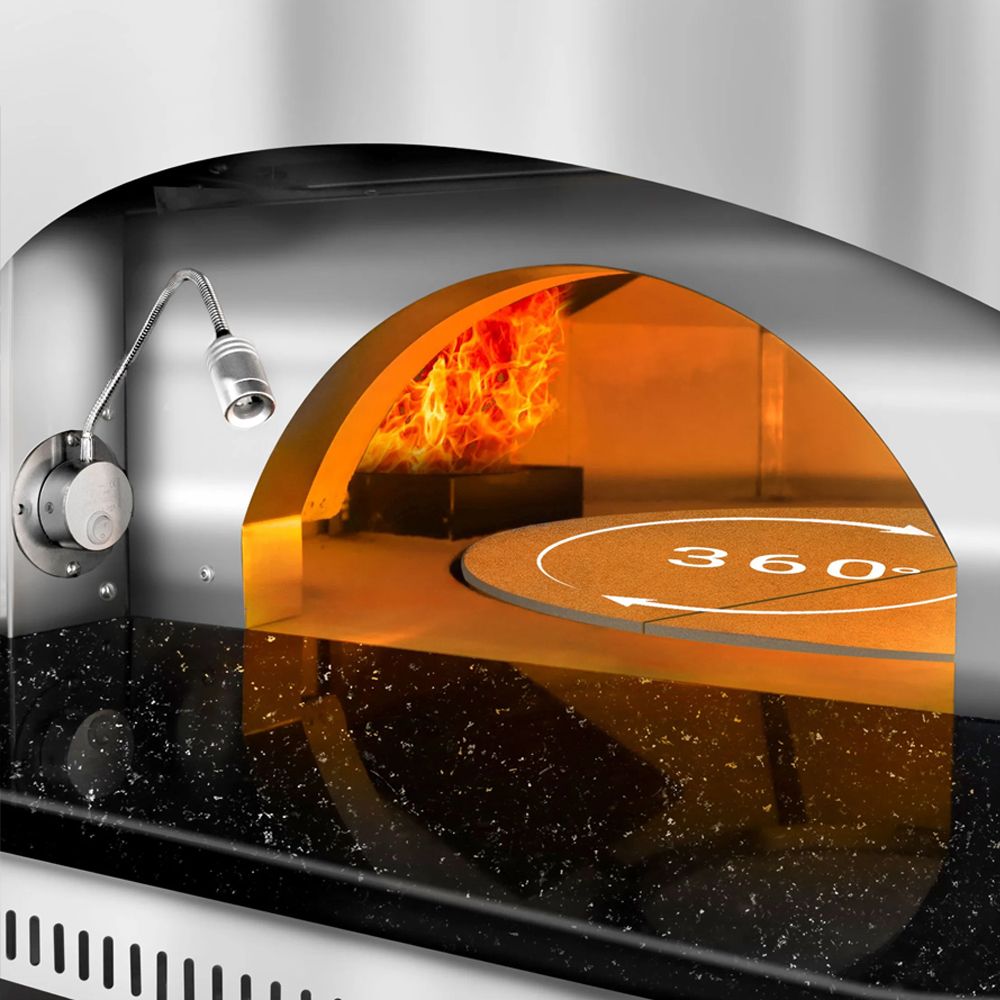 Cuptor profesional traditional cu panou de control electronic, pe gaz - 130 pizza/h - 3