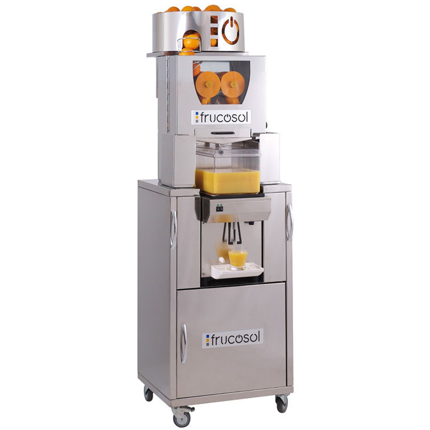 Storcator automat de citrice Frucosol, 25 fructe/min cu depozit rece de 7 lt - 0