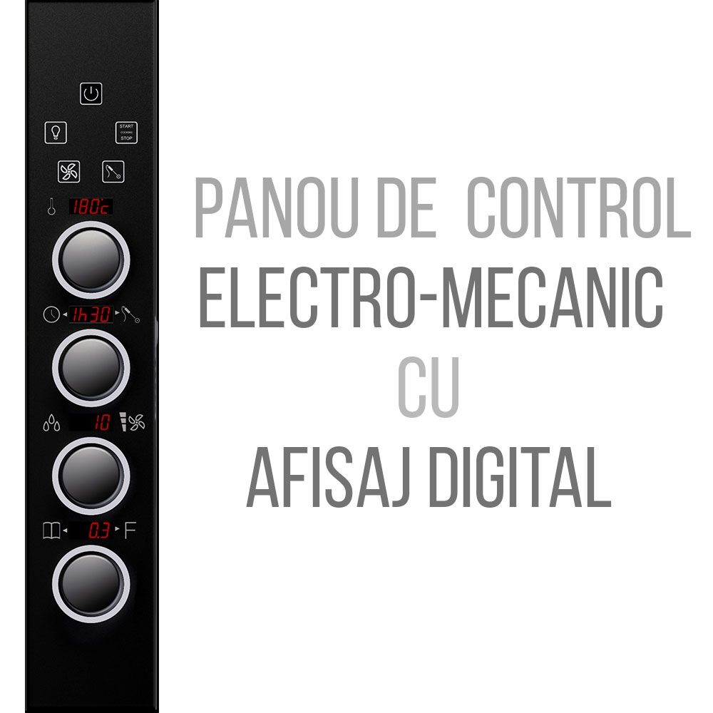 Cuptor profesional SOGECO by Gierre gastro electric cu convectie si abur, afisaj digital, 10 cuve - 4