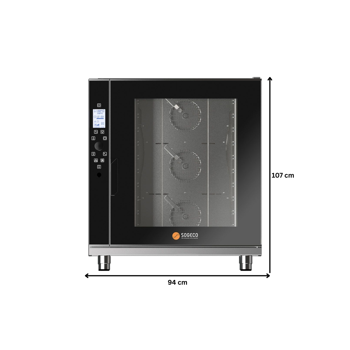 Cuptor profesional SOGECO by Gierre gastro electric cu convectie si abur, panou LCD, programabil, 10 cuve - 5