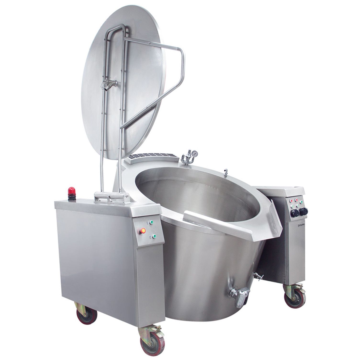 Marmita pe gaz, profesionala, OZTI, inox, 100 lt, automata, incalzire indirecta, 192*165*109 cm - 0