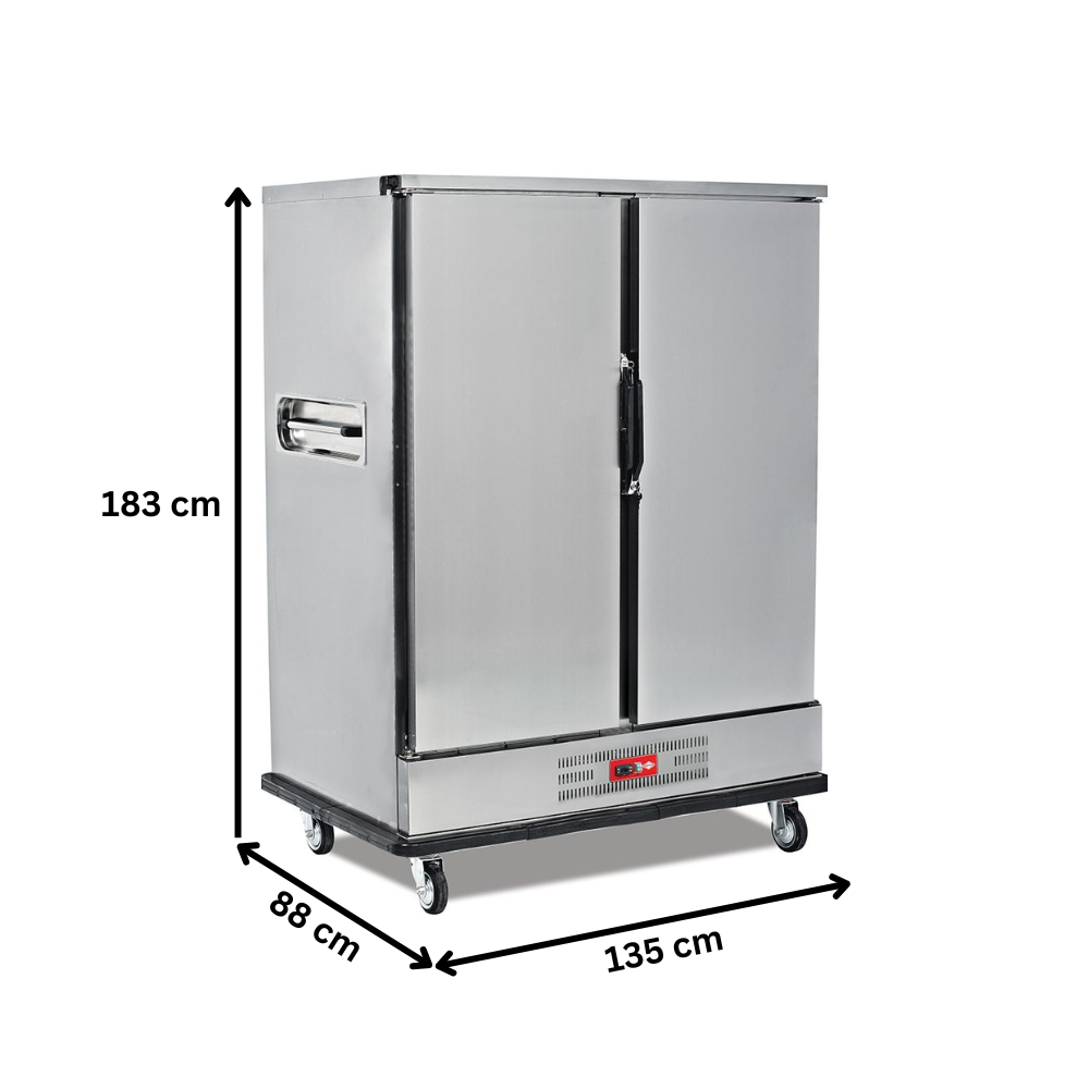 Carucior inox banquet frigorific 2x11 cuve GN2/1 - 1