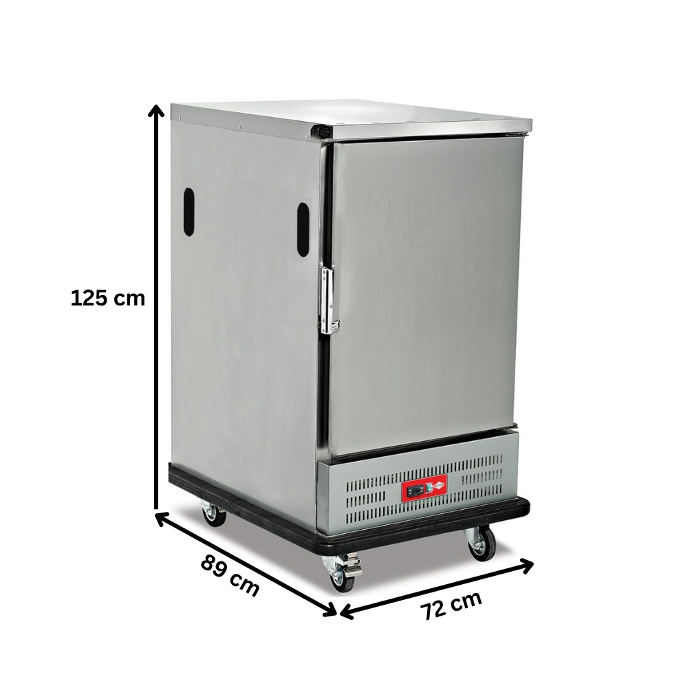 Carucior inox banquet frigorific 6 cuve GN2/1 - 1