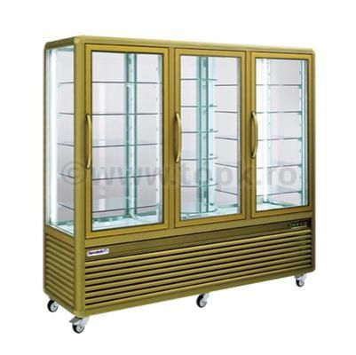 Vitrina frigorifica verticala tripla, pentru cofetarie, 1388 lt, 205*62*186 cm - 4