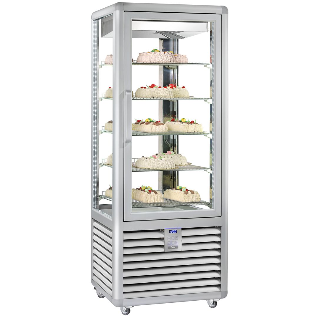 Vitrina congelare verticala, pentru cofetarie gelaterie, profesionala, 427 lt, 72*62*186 cm - 0