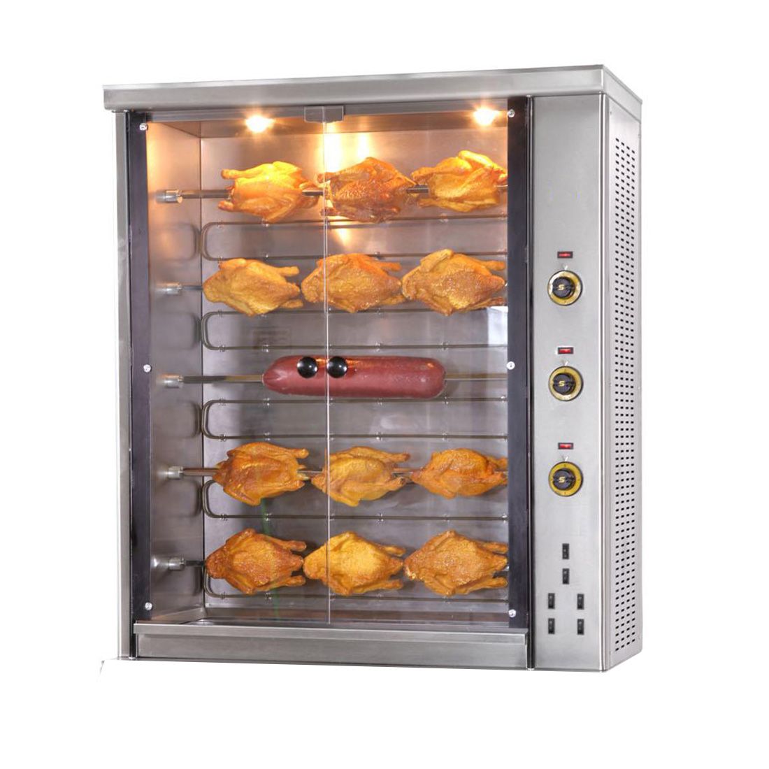 Rotisor profesional electric cu 5 tepuse, 25 pui - 0