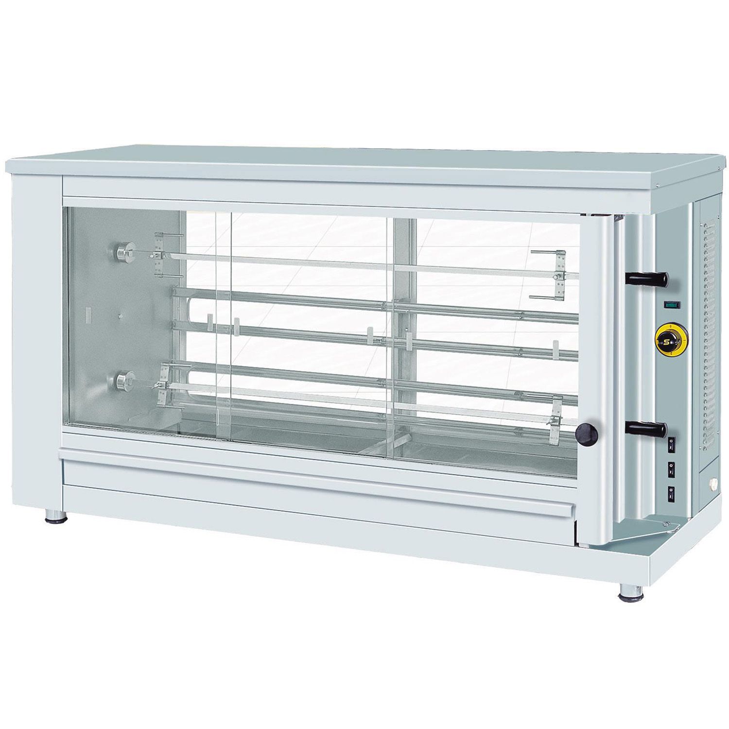 Rotisor profesional electric cu 2 tepuse, 14 pui - 0