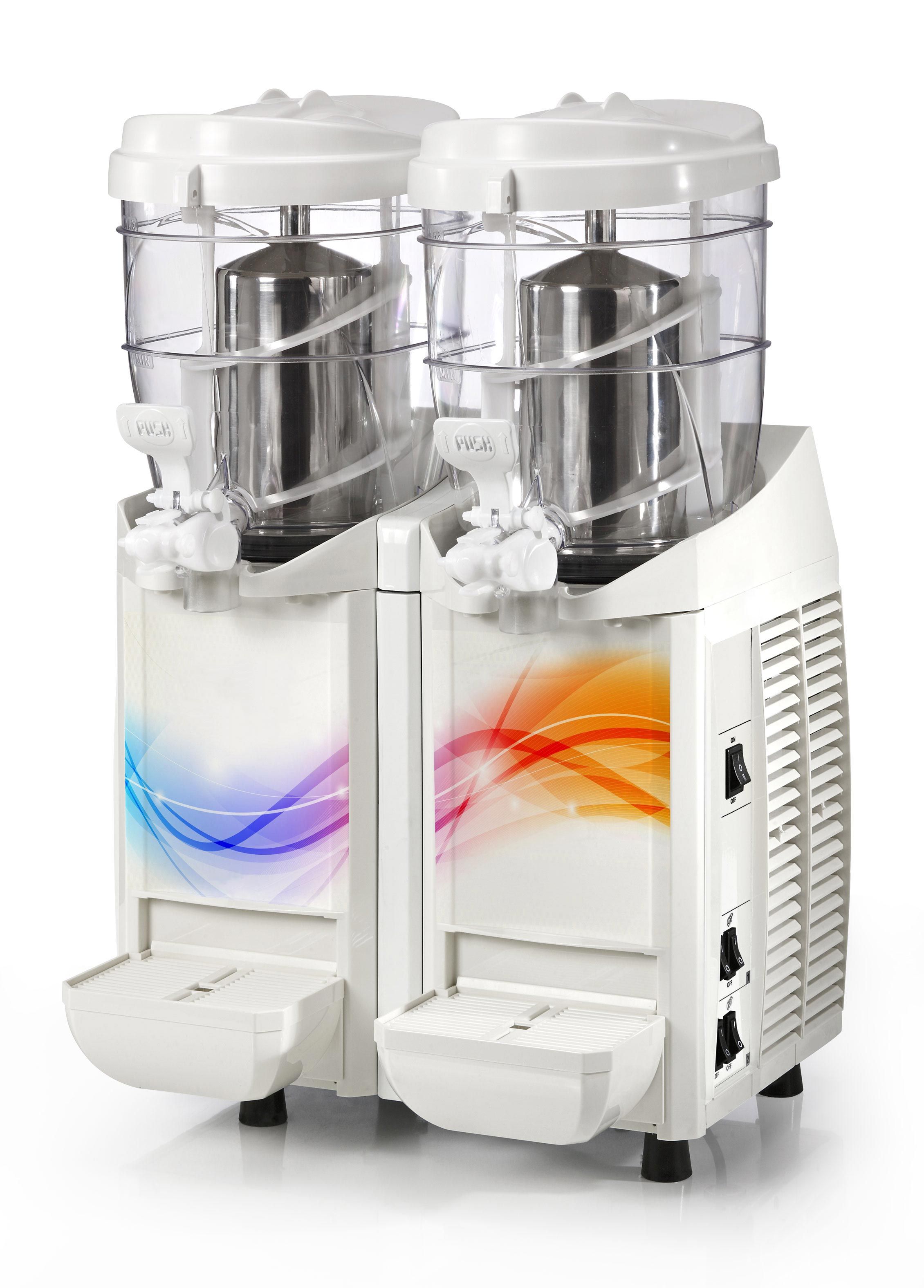 Aparat dozator granita, sorbet, inghetata soft si iaurt inghetat 2 bazine 5.5 lt cu mixer - 1