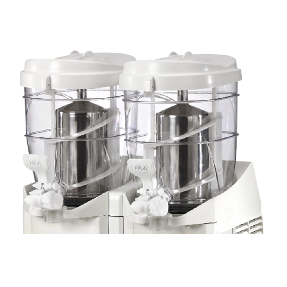 Aparat dozator granita, sorbet, inghetata soft si iaurt inghetat 2 bazine 5.5 lt cu mixer - 2