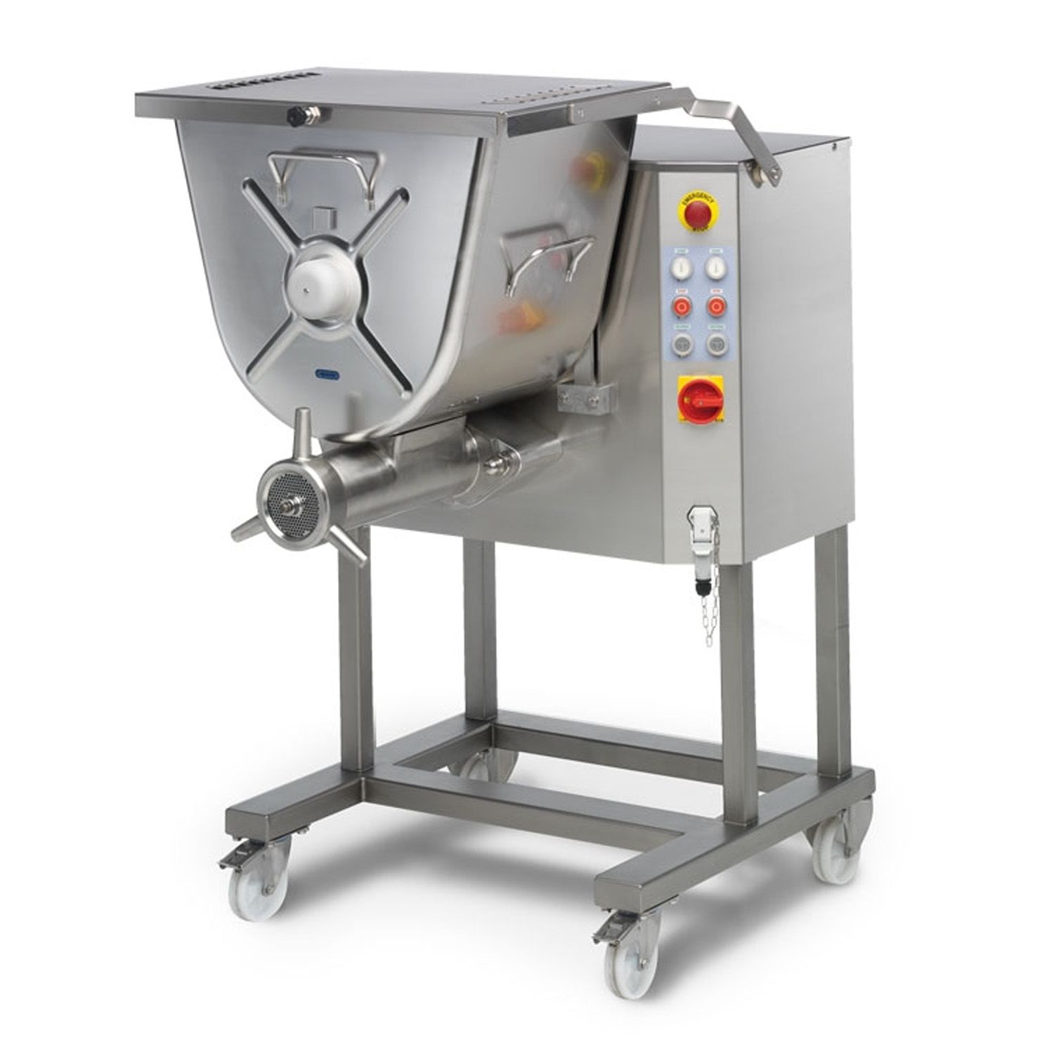 Masina pentru tocat carne, LA MINERVA, cu malaxor, inox, 1200 kg/h, 74*91*127 cm - 1