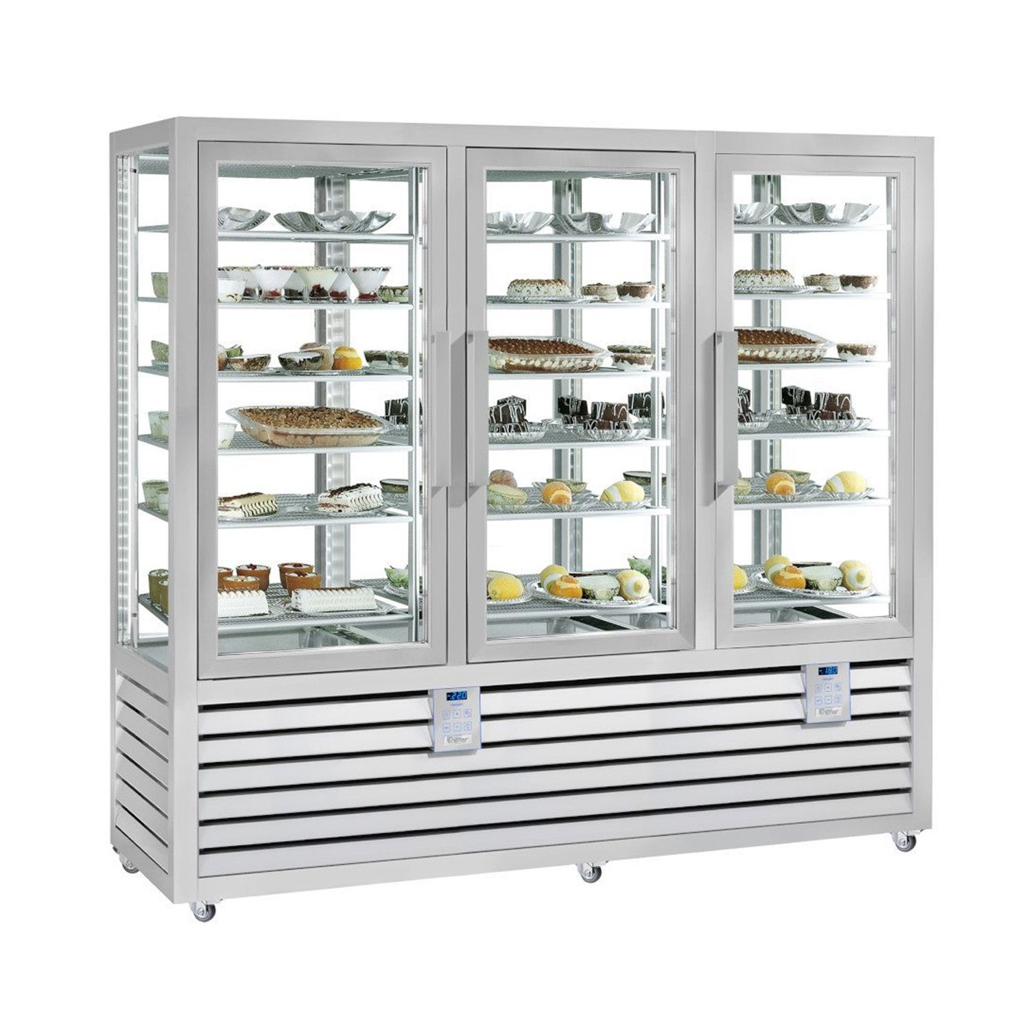 Vitrina congelare verticala, pentru cofetarie gelaterie, profesionala, 1388 lt, 205*62*186 cm - 0