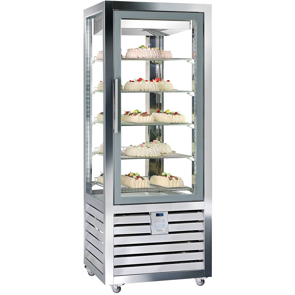 Vitrina congelare verticala, pentru cofetarie gelaterie, 541 lt, 90*62*186 cm - 0