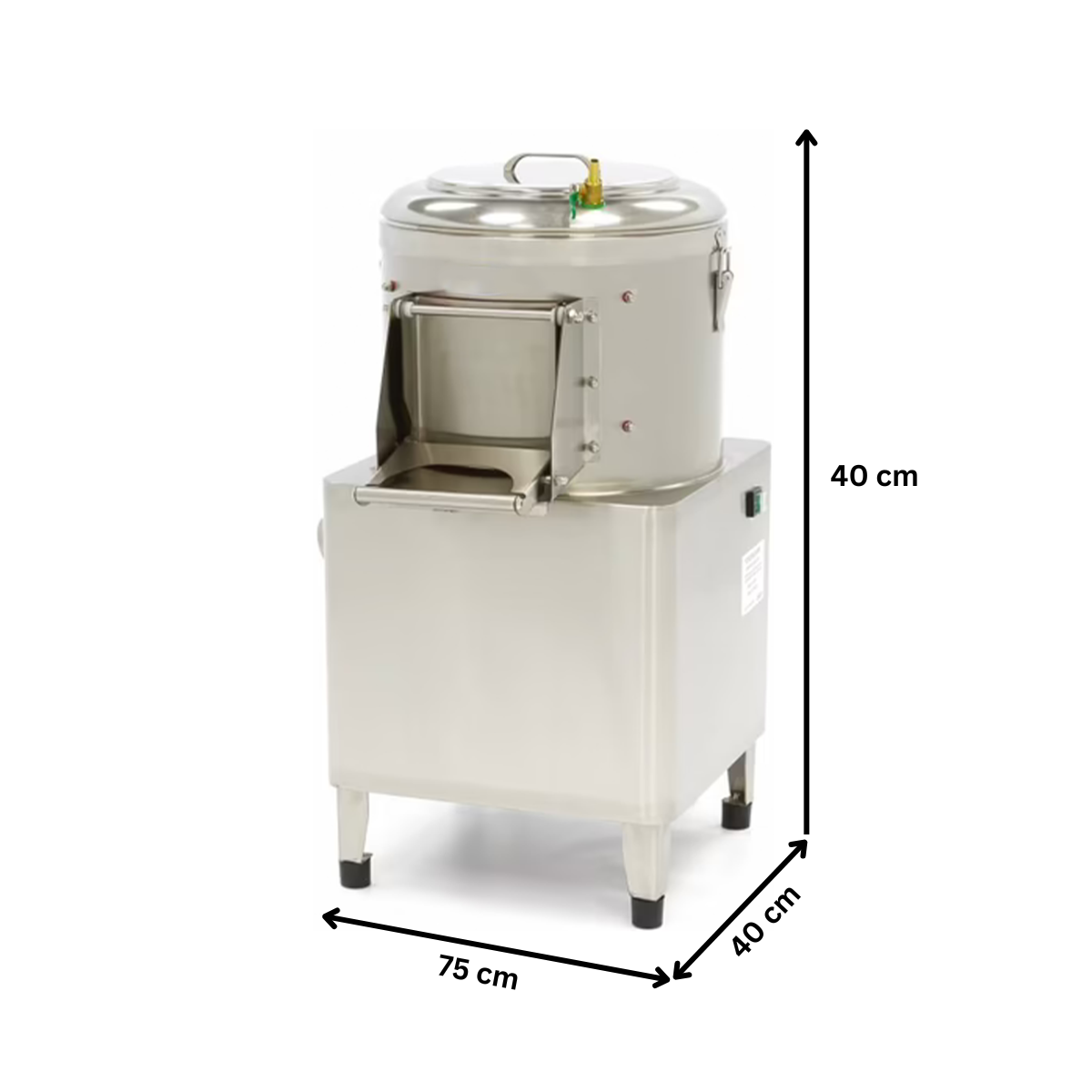 Masina de curatat cartofi 8 kg - motor monofazic - 6