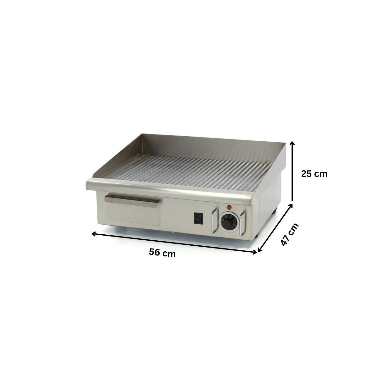 Grill electric dublu cu suprafata striata - 5