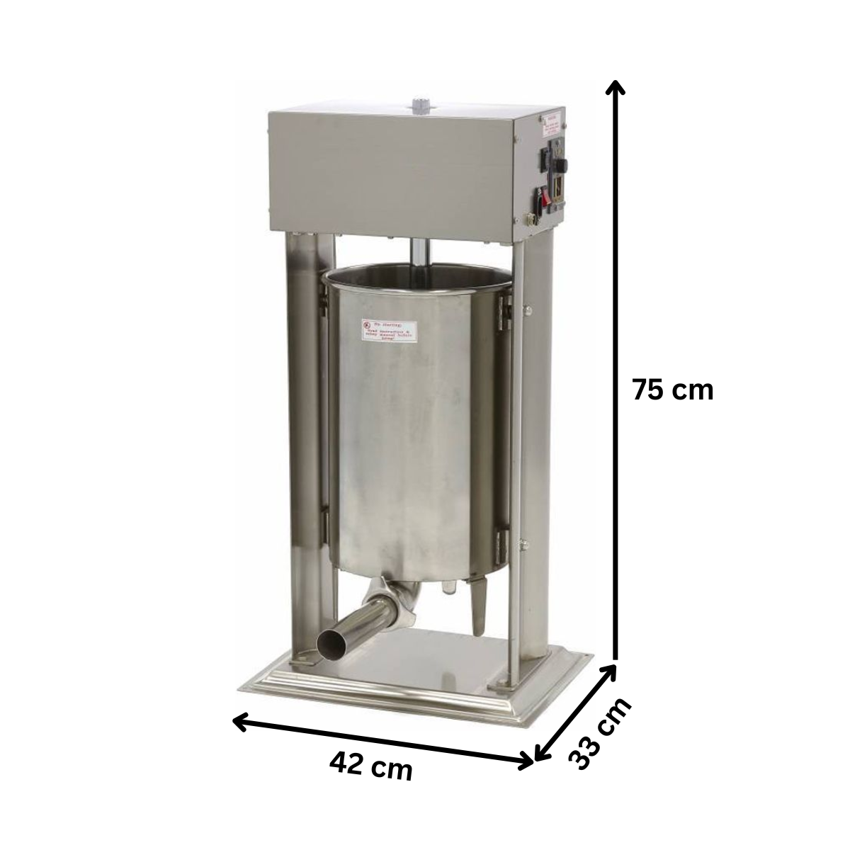 Masina automata de umplut carnati verticala 15 lt - 10
