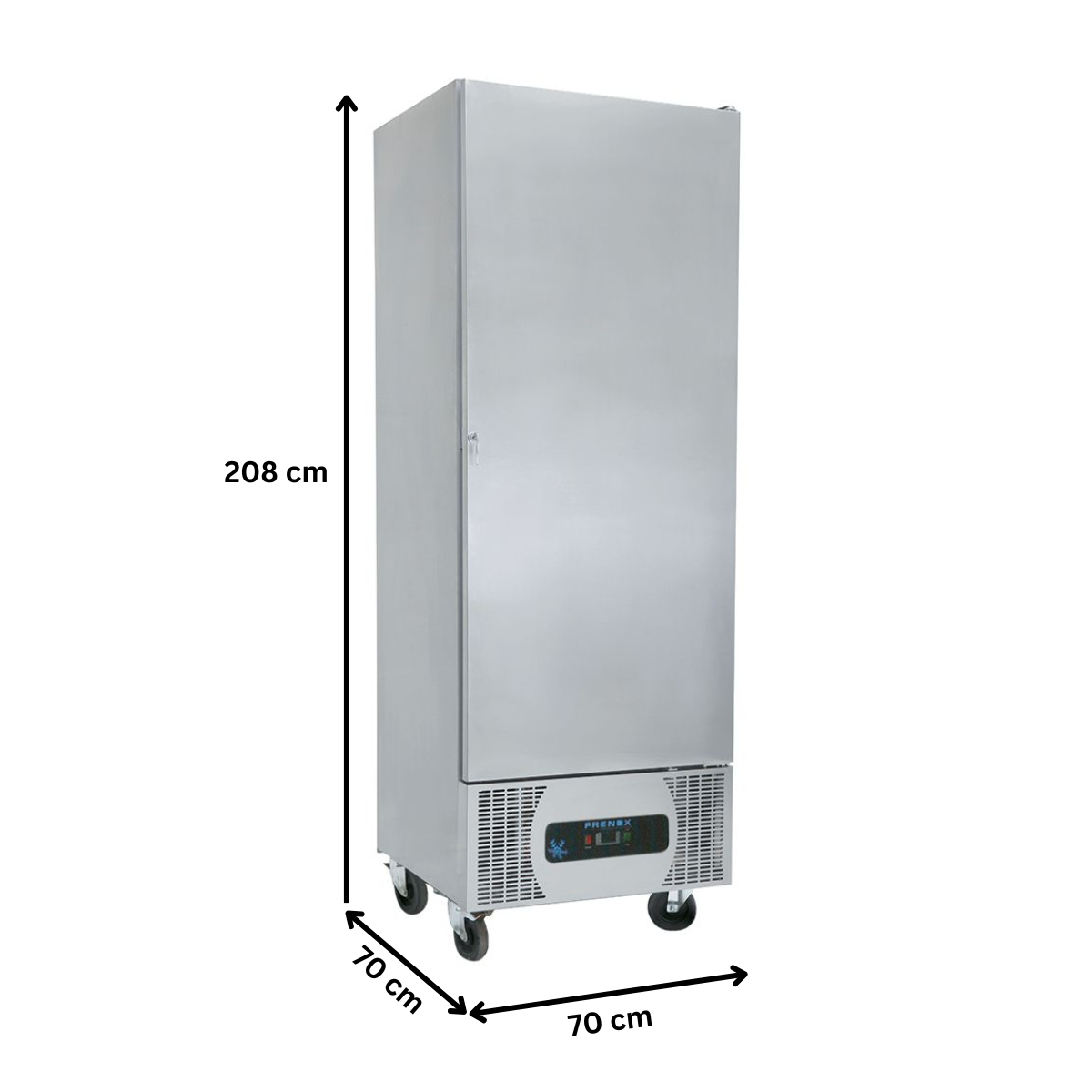 Dulap congelator snack vertical inox, FRENOX cu 1 usa, 550 lt - 4