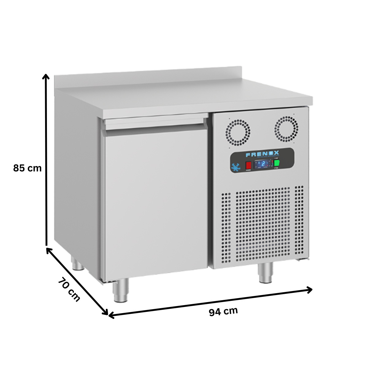 Masa congelare FRENOX, profesionala, inox, 1 usa, 140 lt, 94*70*85 cm - 4