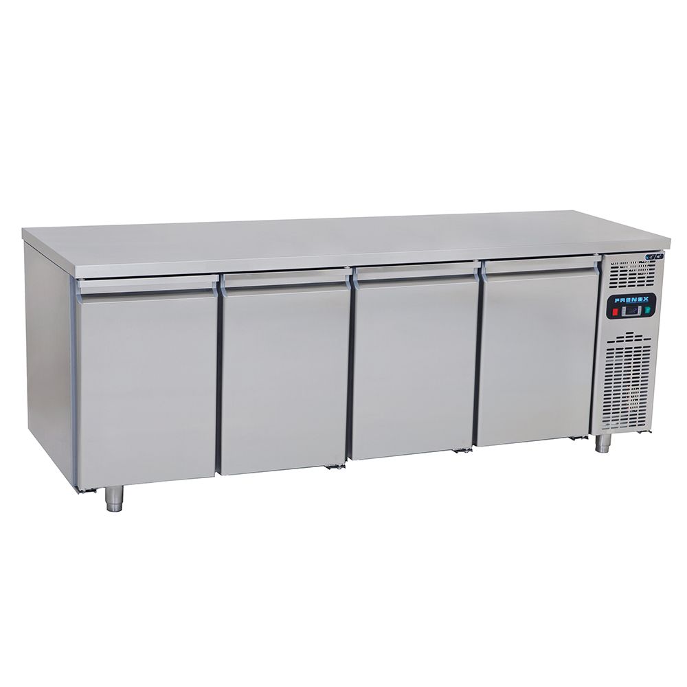Masa rece FRENOX, profesionala, inox, 4 usi, ingusta, 550 lt, 213*60*85 cm - 0