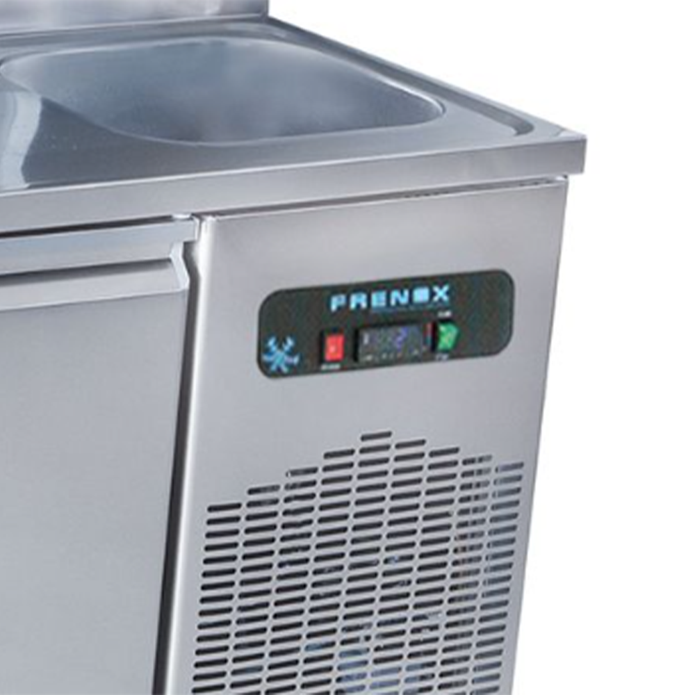 Masa rece FRENOX, profesionala, inox, 4 usi si chiuveta, 550 lt, 233*60*85 cm - 3