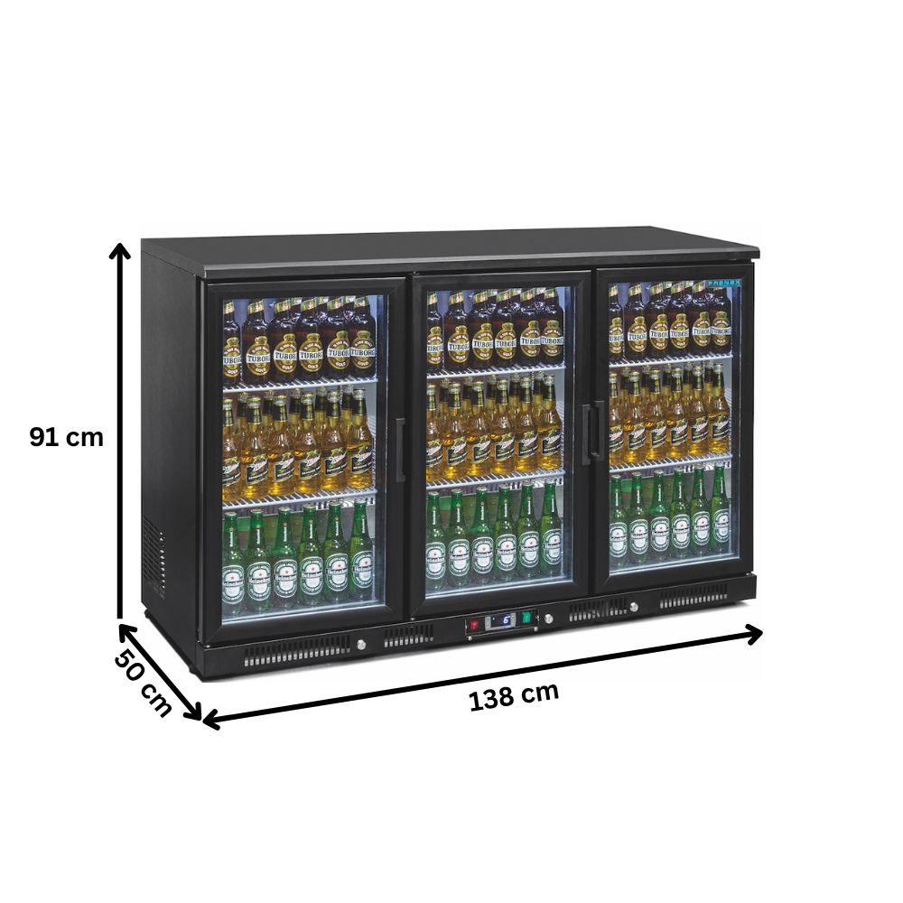 Frigider pentru bar FRENOX cu 3 usi batante din sticla - 2