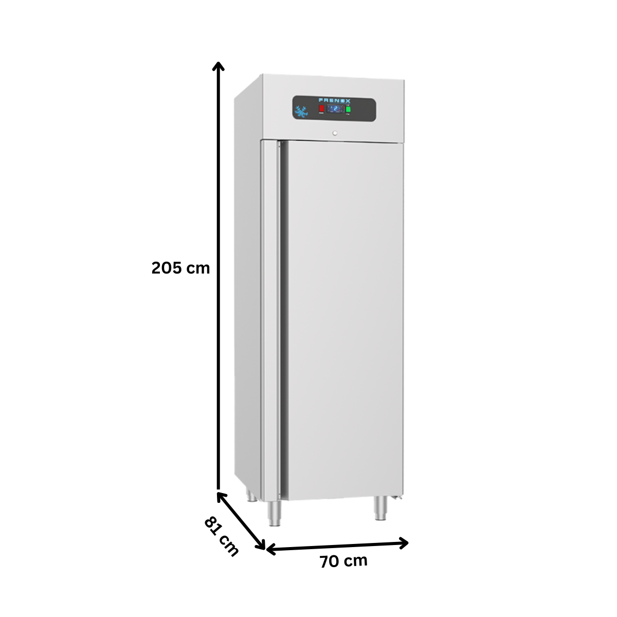 Dulap frigorific vertical inox, FRENOX cu 1 usa, pentru patiserie, 20 tavi 40x60, 700 lt - 3