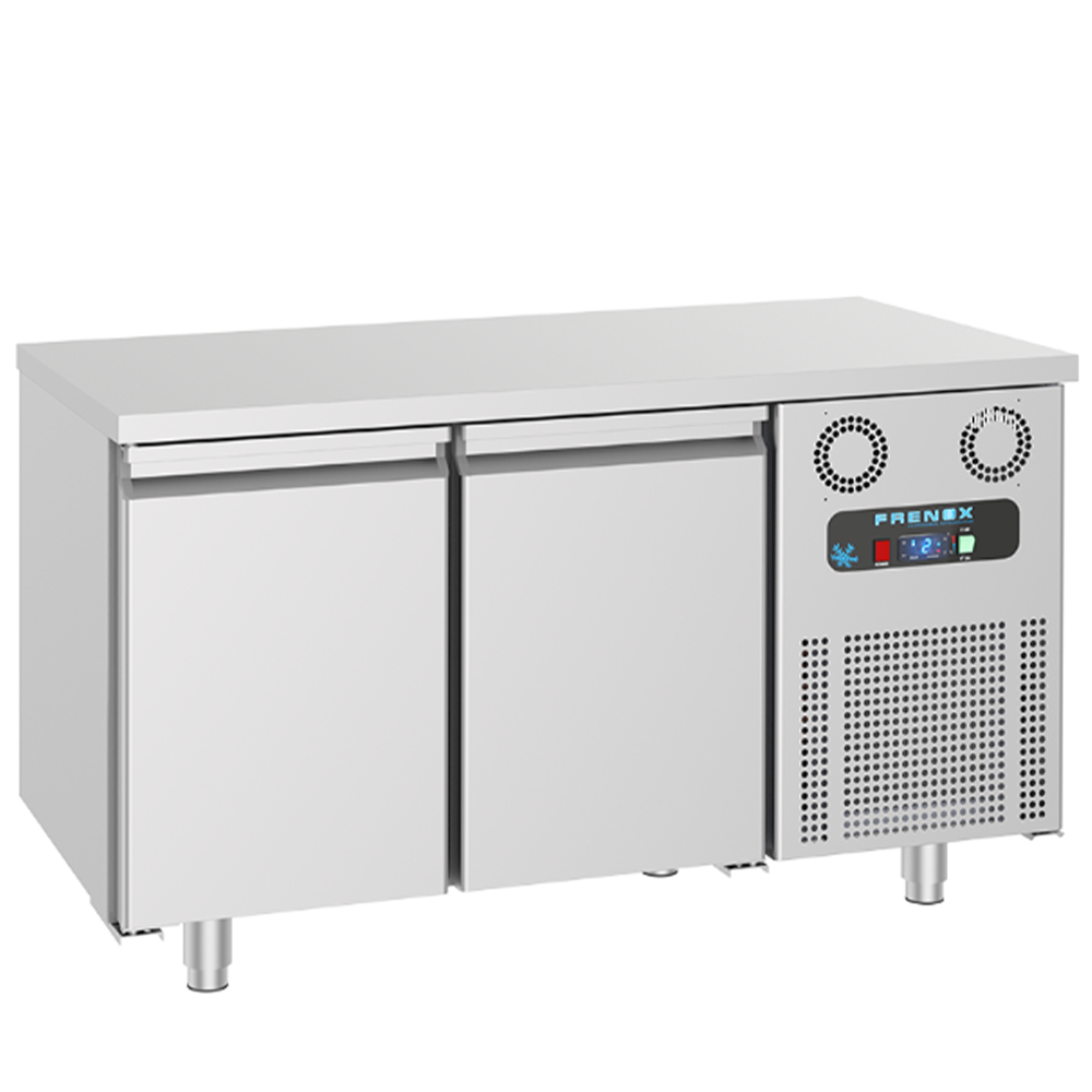 Masa congelare preparare pizza FRENOX, profesionala, inox, 2 usi, 380 lt, 155*80*85 cm - 0