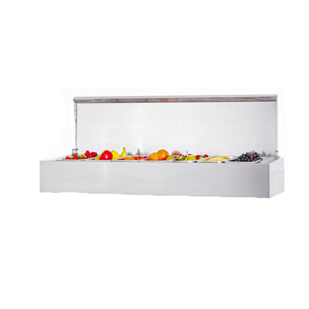 Masa rece preparare pizza FRENOX, profesionala, inox, 2 usi si 7 cuve, 140*70*142 cm - 1