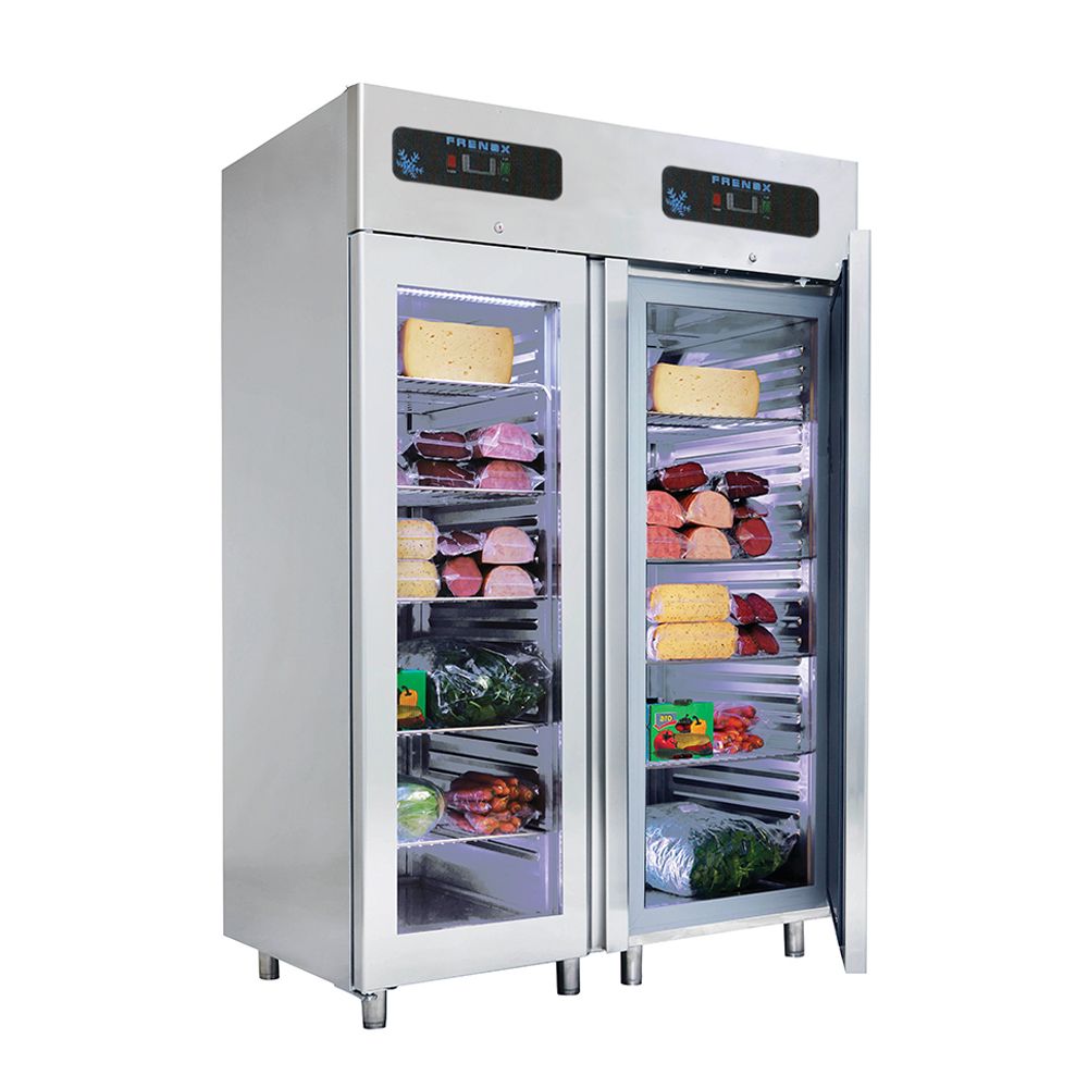 Dulap congelator vertical inox, FRENOX cu 2 usi, 1400 lt - 1