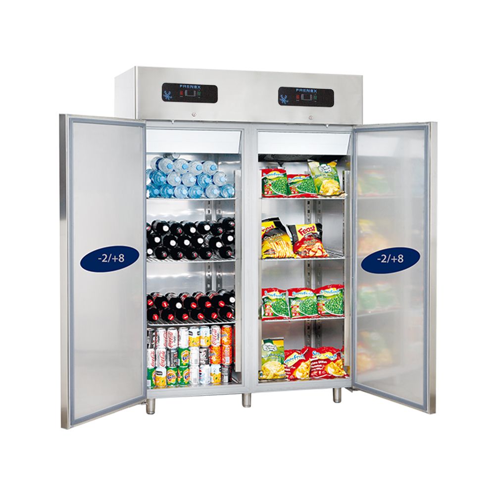 Dulap frigorific vertical inox, FRENOX cu 2 usi, 1400 lt - 1
