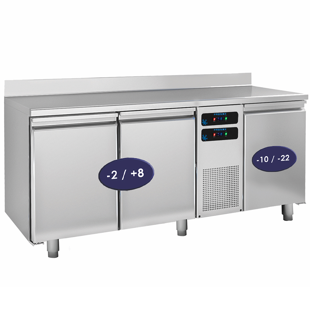 Masa rece/congelare FRENOX cu 3 usi, profesionala, inox, 474 lt, 179*70*85 cm - 1