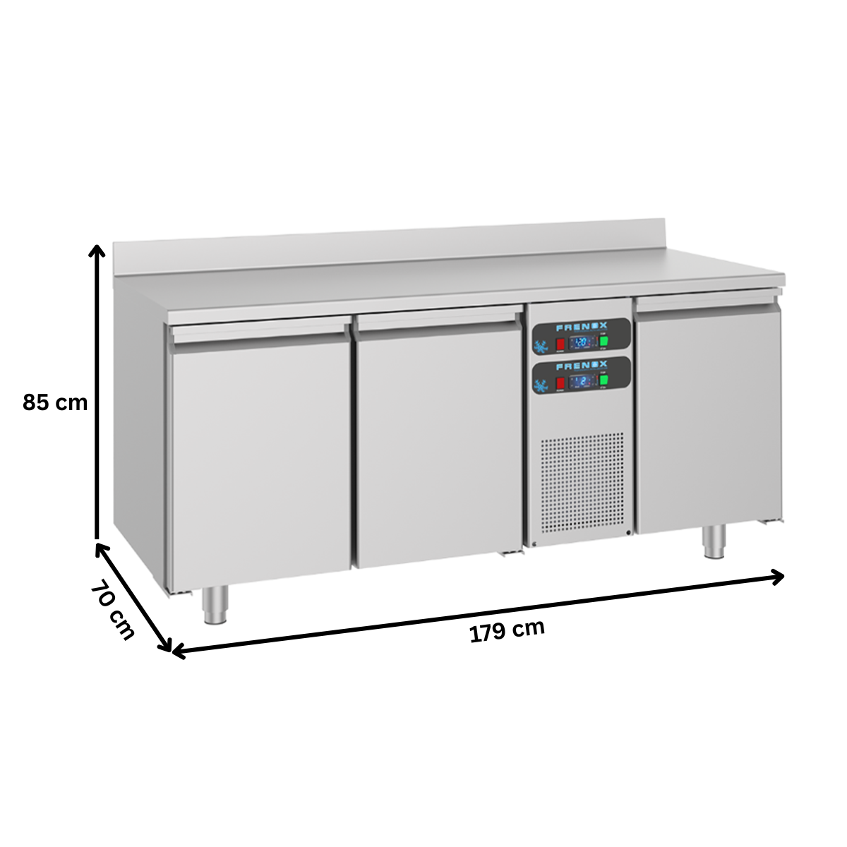Masa rece/congelare FRENOX cu 3 usi, profesionala, 474 lt, 179*70*85 cm - 4
