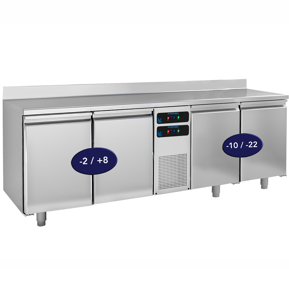 Masa rece/congelare FRENOX cu 4 usi, profesionala, inox, 550 lt, 227*60*85 cm - 1