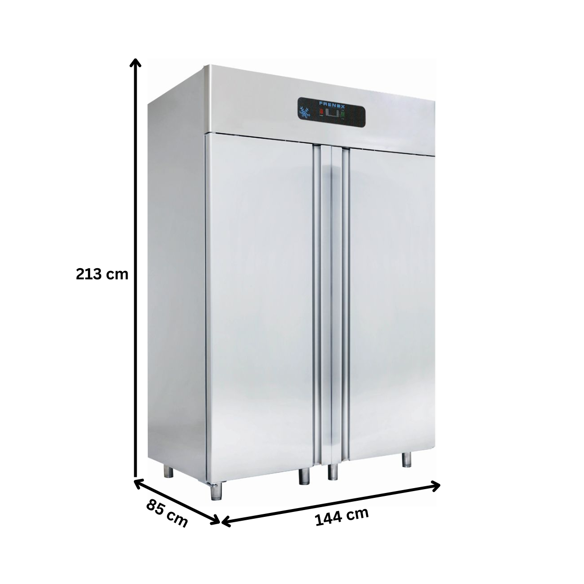 Dulap frigorific vertical inox, FRENOX cu 2 usi modular, 1400 lt - 3