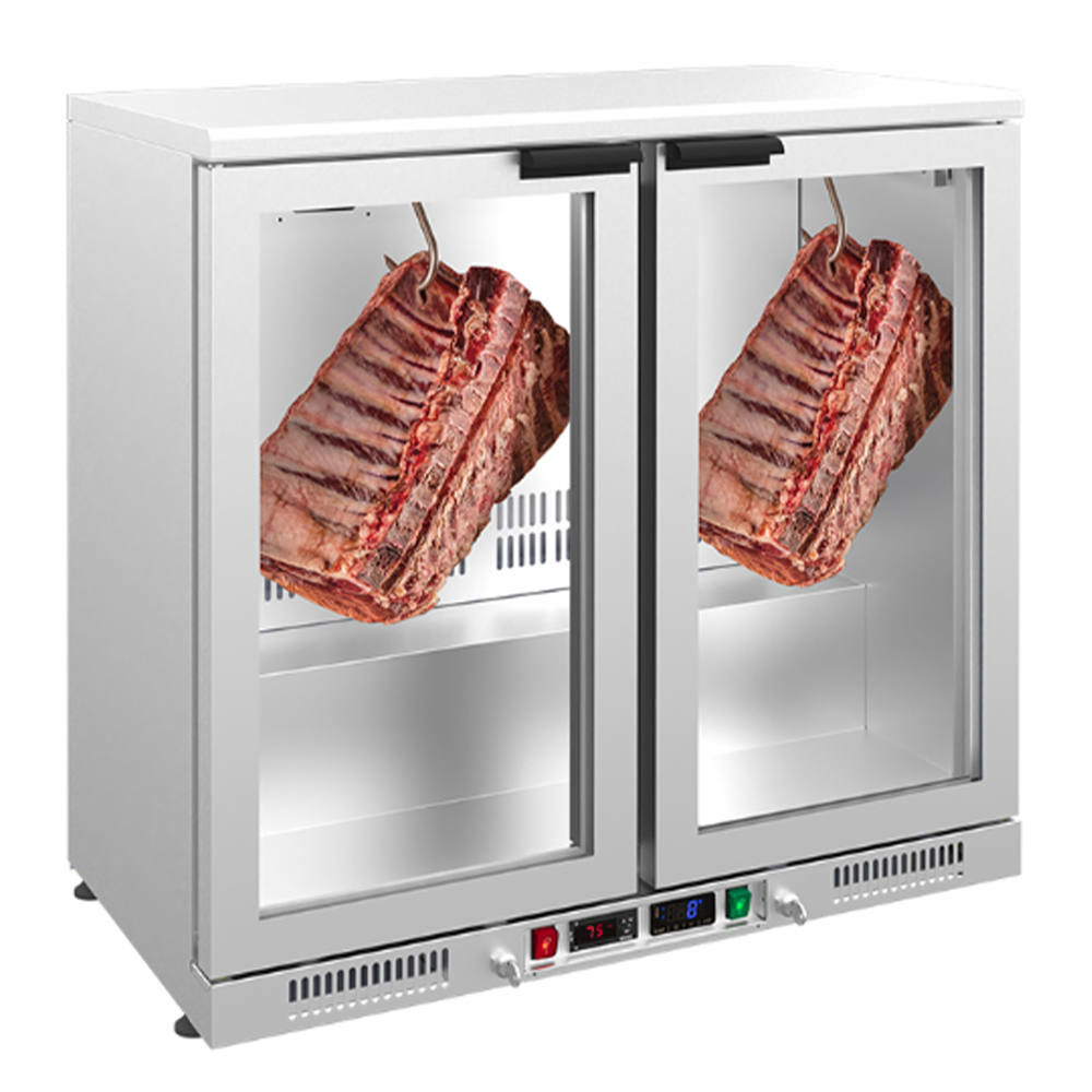 Dulap frigorific vertical inox, maturare carne FRENOX, cu 2 usi, 198 lt - 0